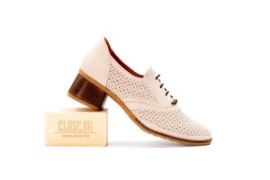 Дамски обувки на ток Tiana светлобежови 3