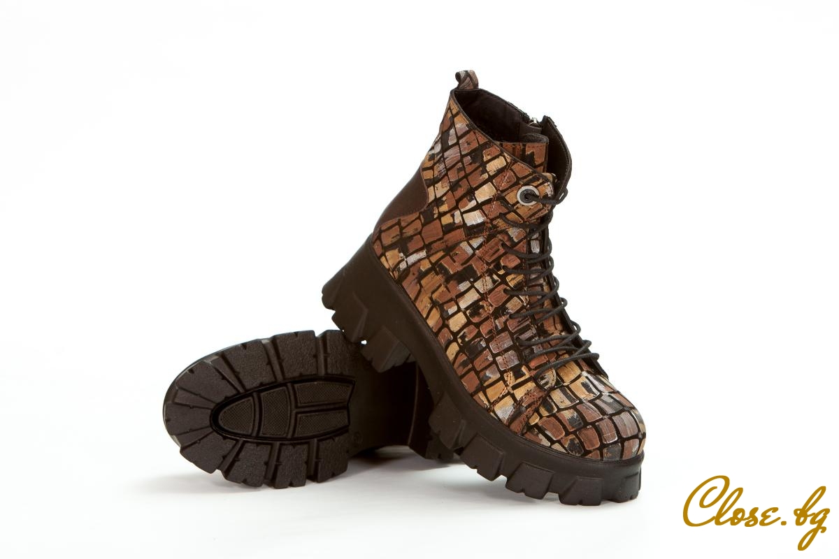 Дамски ежедневни  боти Verita кафяви