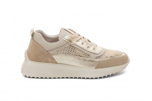 Дамски ежедневни обувки Ketana бежови със златно 1