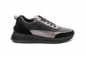 Дамски ежедневни обувки Albina черни с графит 1