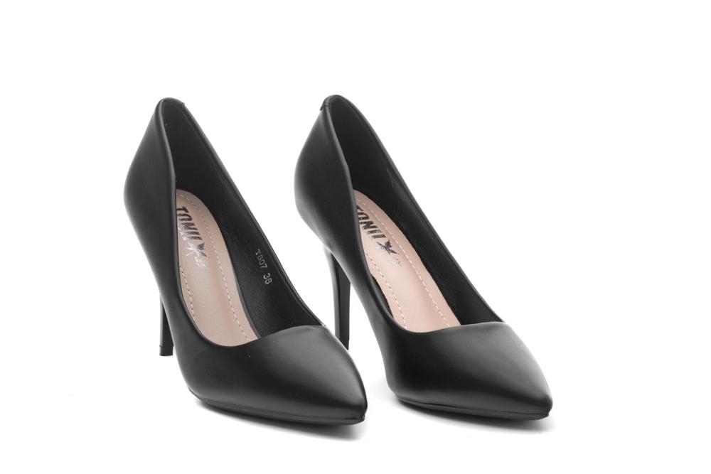 Дамски обувки на ток Mandy черни