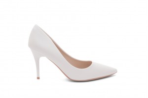 Дамски обувки на ток Mandy бели 1