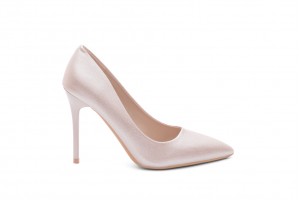 Дамски обувки на ток Bella шампанско 1