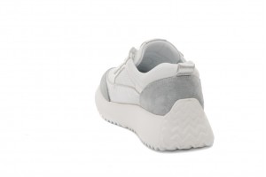 Дамски ежедневни обувки Albinaбели със сребърно и сиво 2