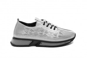 Дамски ежедневни обувки Megan сребърни 1