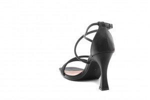 Дамски сандали на ток Flori черни 2