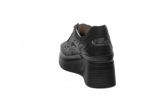 Дамски ежедневни обувки Valena черни с графит 2