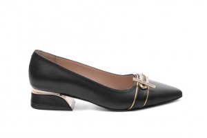 Дамски обувки на ток Aleanna черни 1